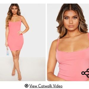 Pink Bodycon Mini Dress